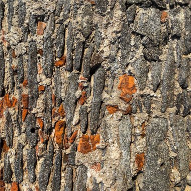 Eski taş duvar arka planı. Taş zemin