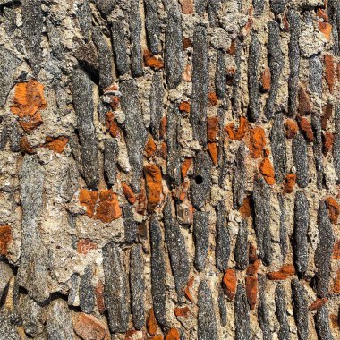 Eski taş duvar arka planı. Taş zemin