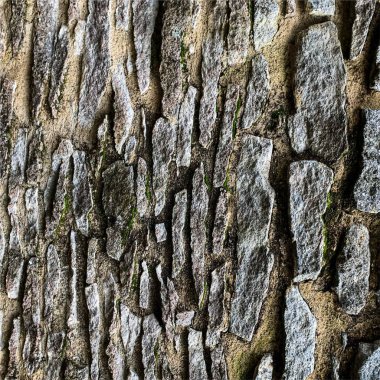 Eski taş duvar arka planı. Taş zemin