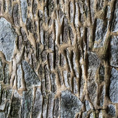 Eski taş duvar arka planı. Taş zemin