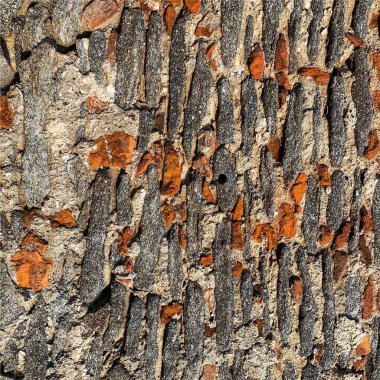 Eski taş duvar arka planı. Taş zemin