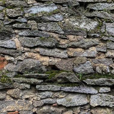 Eski taş duvar arka planı. Taş zemin