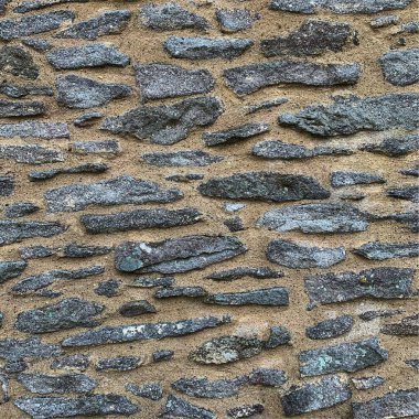 Eski taş duvar arka planı. Taş zemin