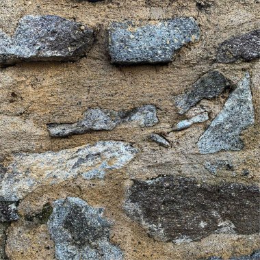 Eski taş duvar arka planı. Taş zemin