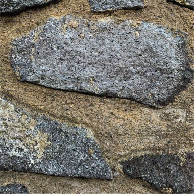 Eski taş duvar arka planı. Taş zemin