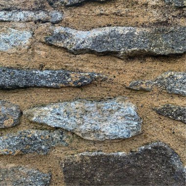 Eski taş duvar arka planı. Taş zemin