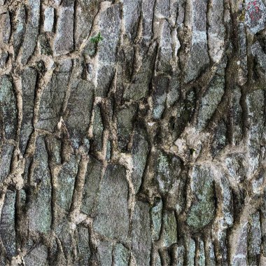 Eski taş duvar arka planı. Taş zemin