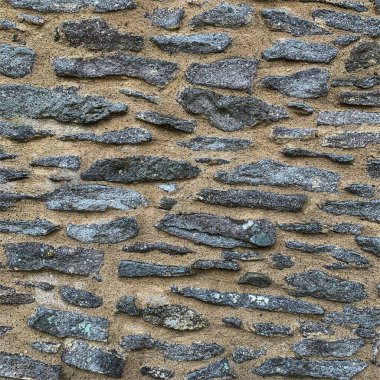 Eski taş duvar arka planı. Taş zemin