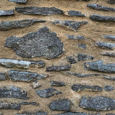 Eski taş duvar arka planı. Taş zemin