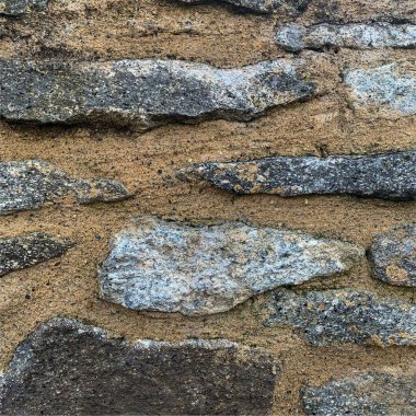 Eski taş duvar arka planı. Taş zemin