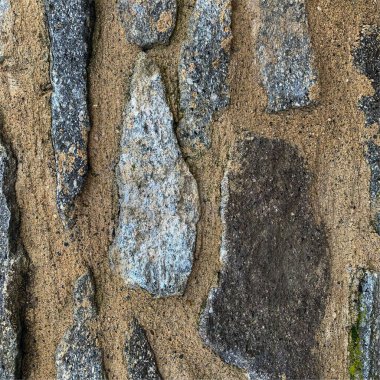 Eski taş duvar arka planı. Taş zemin