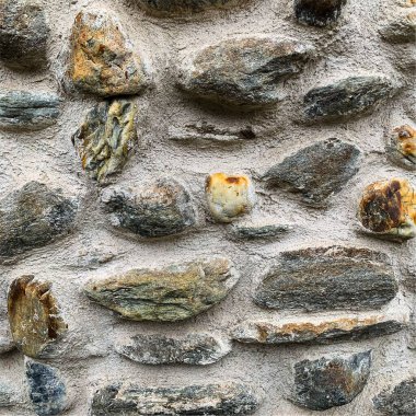 Eski taş duvar arka planı. Taş zemin