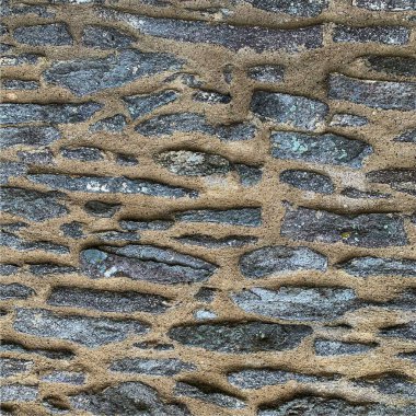 Eski taş duvar arka planı. Taş zemin