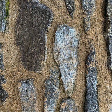 Eski taş duvar arka planı. Taş zemin