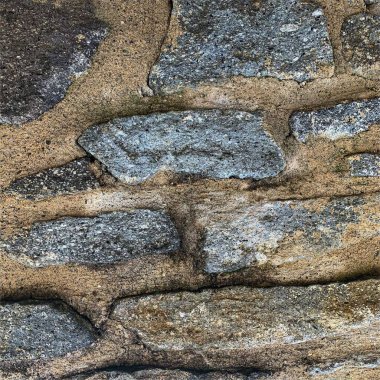 Eski taş duvar arka planı. Taş zemin