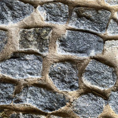 Eski taş duvar arka planı. Taş zemin