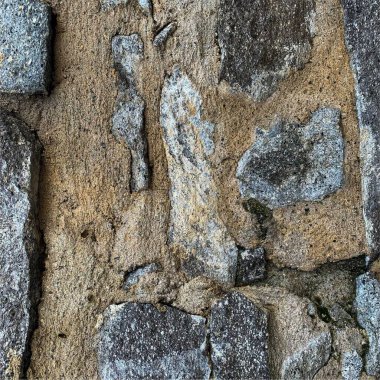 Eski taş duvar arka planı. Taş zemin