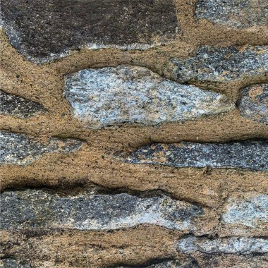 Eski taş duvar arka planı. Taş zemin