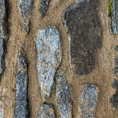 Eski taş duvar arka planı. Taş zemin