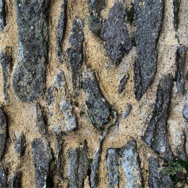 Eski taş duvar arka planı. Taş zemin