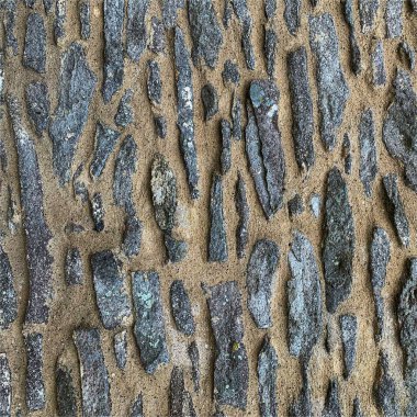 Eski taş duvar arka planı. Taş zemin