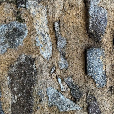 Eski taş duvar arka planı. Taş zemin