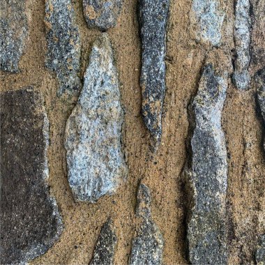 Eski taş duvar arka planı. Taş zemin