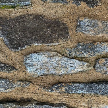 Eski taş duvar arka planı. Taş zemin