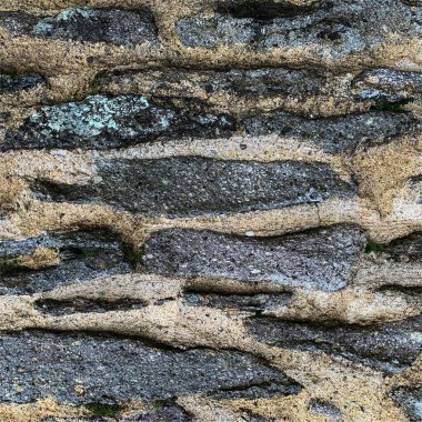 Eski taş duvar arka planı. Taş zemin