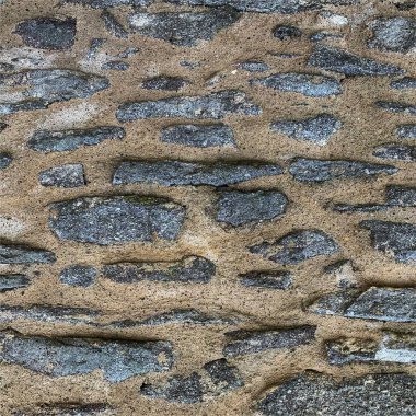 Eski taş duvar arka planı. Taş zemin