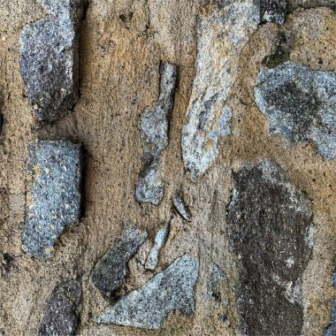 Eski taş duvar arka planı. Taş zemin