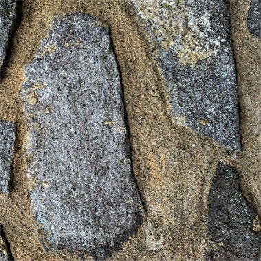 Eski taş duvar arka planı. Taş zemin