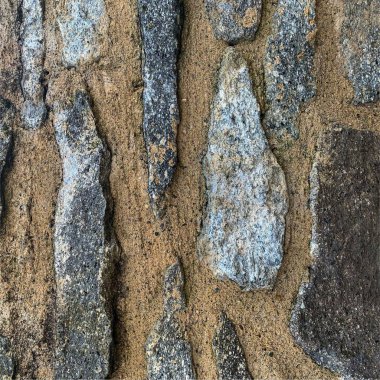 Eski taş duvar arka planı. Taş zemin