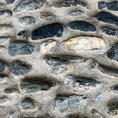 Eski taş duvar arka planı. Taş zemin