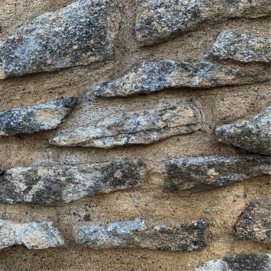 Eski taş duvar arka planı. Taş zemin