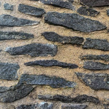 Eski taş duvar arka planı. Taş zemin