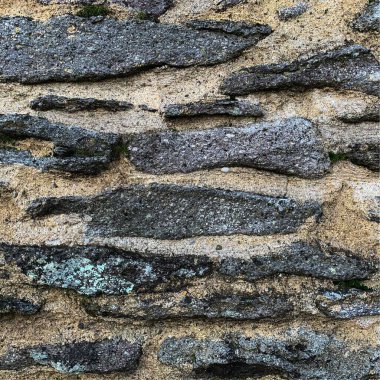 Eski taş duvar arka planı. Taş zemin