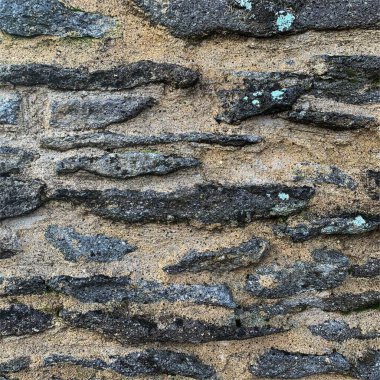 Eski taş duvar arka planı. Taş zemin