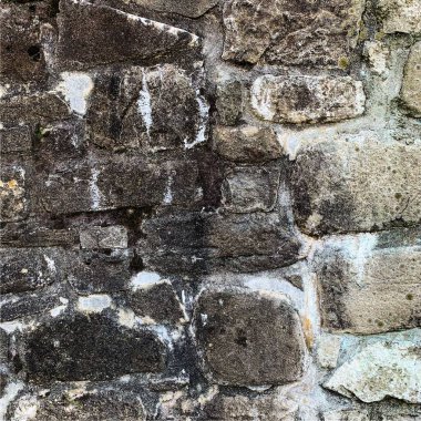 Eski taş duvar arka planı. Taş zemin