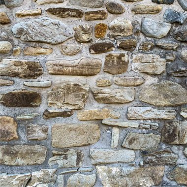 Eski taş duvar arka planı. Taş zemin