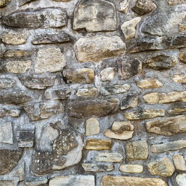 Eski taş duvar arka planı. Taş zemin
