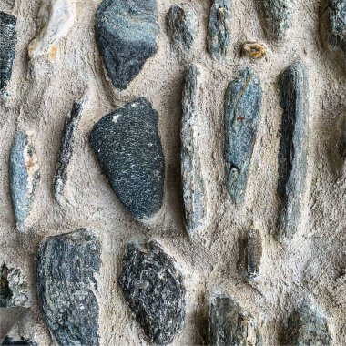 Eski taş duvar arka planı. Taş zemin