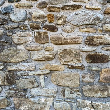 Eski taş duvar arka planı. Taş zemin