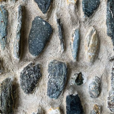 Eski taş duvar arka planı. Taş zemin