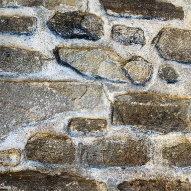 Eski taş duvar arka planı. Taş zemin