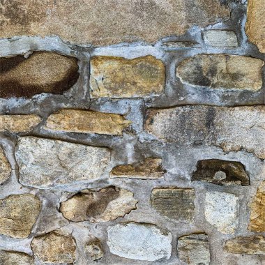 Eski taş duvar arka planı. Taş zemin