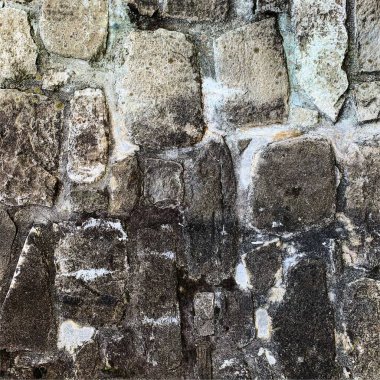 Eski taş duvar arka planı. Taş zemin