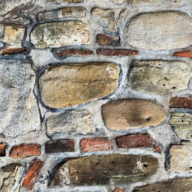 Eski taş duvar arka planı. Taş zemin