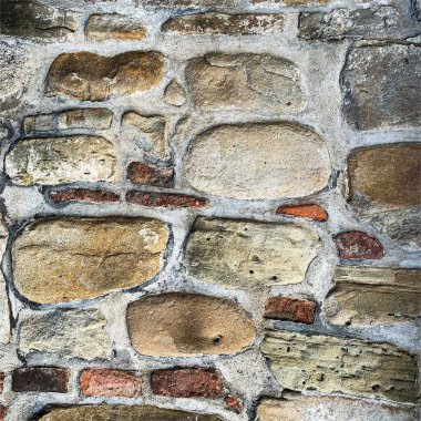 Eski taş duvar arka planı. Taş zemin