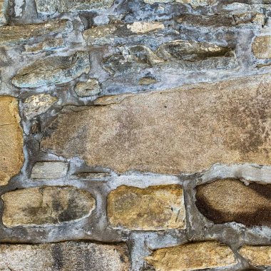 Eski taş duvar arka planı. Taş zemin